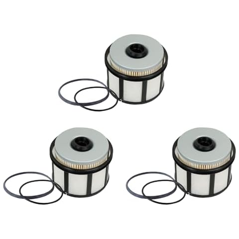 YIYUANYI FD4596 Diesel Fuel Filter Fit for 7.3L Powerstroke V8 E350 E450 E550 2003 F250 F350 F450 F550 Super Duty 1999-2003, Replaces FD-4596 F81Z9N184AA, set of 3 Cover