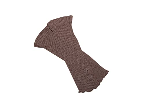 Chauffe-bras femme marron taille unique en maille douce confortable