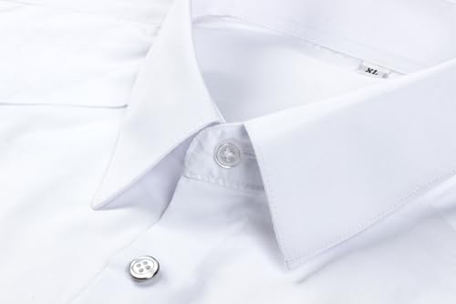 MAXJON Mens Guayabera Shirts Casual Snap Short Sleeve Shirts with Four Pockets,Summer Beach Shirt Tops3