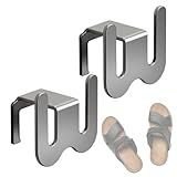 Matériau durable : cette étagère à chaussures murale est fabriquée en aluminium épais de haute qualité, adapté pour une utilisation dans des environnements humides tels que les salles de bain. Elle est résistante à la rouille, durable et belle.