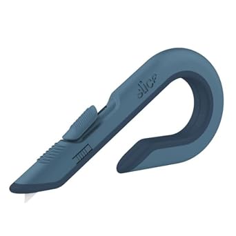 Slice Box Cutter, Heavy Duty Utility Knife, Safe Ceramic Blade Lasting 11x Longer than Metal, Slate, 1 Pack