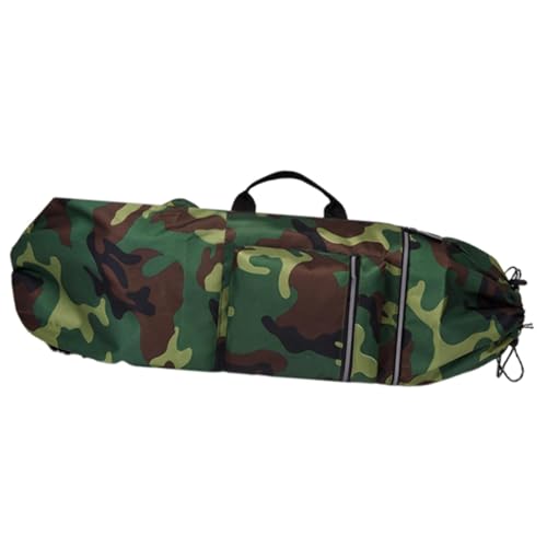 Menolana Skateboard Backpack Longboard Carry Case Adjustable Straps with Handle Carrier Water Resistant Organizer for Travel Pouch Bag, Green 113cmx40cm