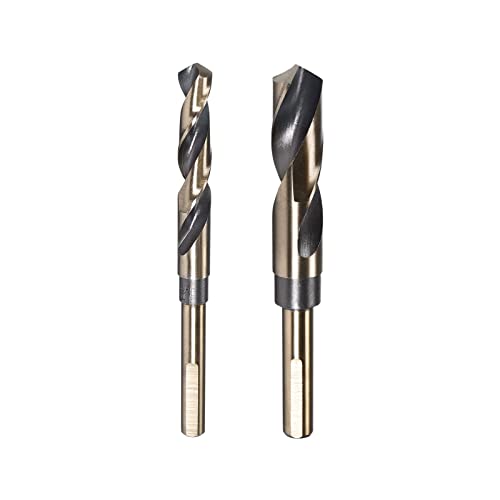 QUARKZMAN Hss-Tin Bohrer Set, 13mm/20mm Metallbohrer Set Profi, Titan-Nitrid Beschichtet, HSS 4341, Metall Bohrerset Hss-G Tin für Edelstahllegierung Kupfer, 2 Stück