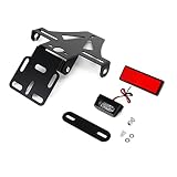 Areyourshop Kennzeichenhalter ， Motorrad-Kennzeichenhalter aus Aluminiumlegierung Universal-Motorrad-Kennzeichenhalter mit verstellbarem Winkel