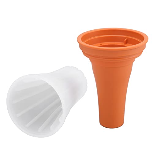 Quick Frozen Cup Slushie Maker Cup Quick Frozen 150 ml Große Kapazität Getränkeherstellung mit Abdeckung für Sommer Orange – Bild 3