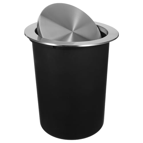 Bote de basura de cocina Toyvian acero inoxidable con tapa abatible