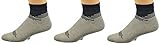 Sierra Socks Men's Bamboo Low Cut Seamless Toe Socks 3 Pair Pack
