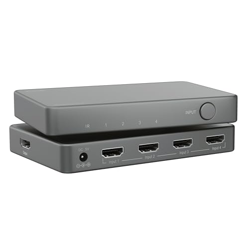 Switch HDMI 8K Marmitek AS48 para conectar todas tus consolas de juego en el salón
