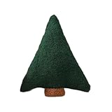 Almohada de árbol de Navidad, cojín suave y vintage – Almohadas de relleno en forma de árbol de Navidad | para sala de estar, dormitorio, sofá, cama, porche, vacaciones, invierno, oficina