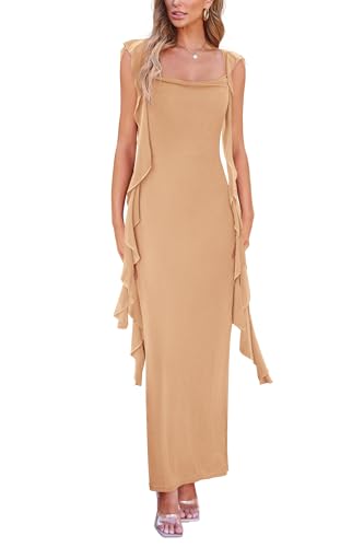 PRETTYGARDEN Women's 2025 Summer Wedding Guest Dress Sleeveless R...