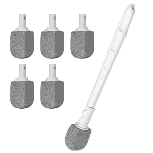 Upgrade Pumice Stone Toilet Bowl Cleaner,Bathroom Cleaner Brush Toilet Wand Refills with 30CM Long...