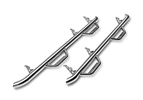 N-fab J0764-ss Polished Stainless Steel Nerf Steps Wheel 2 Wheel Jeep Wrangle...