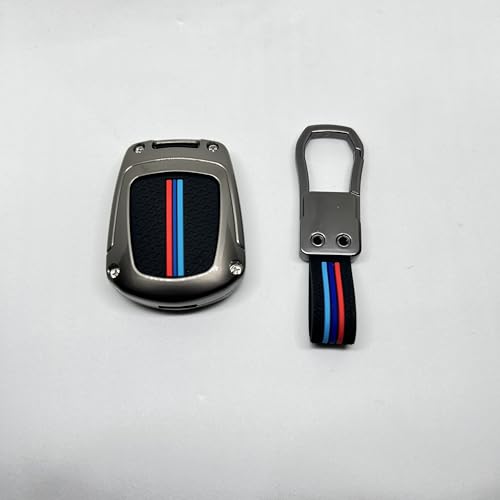 Image of BKN Premium Metal Silicon Key Cover Compatible for Hyundai Grand I10 2 Button | Full Protections Special Feature Visible in Low-Light Conditions