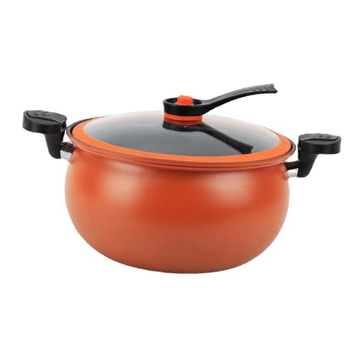 Olla a presión de hierro capacidad grande color naranja miniatura 7