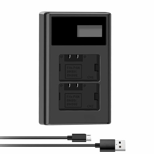 �Ή� USB dual charging: BMB9 �K�p DMC - FZ100 DMC - FZ40 DMC - FZ45 DMW - BMB9 DMW - BMB9E �J�����p�o�b�e���[�[�d�� 8.4V�A600mAh 2026EL
