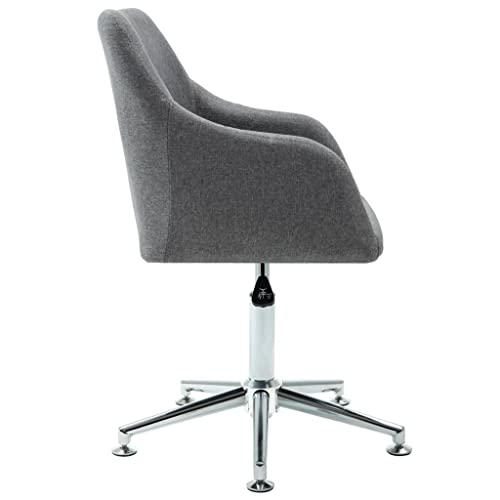 Chaise de bureau réglable hauteur fauteuil gris clair