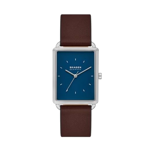 Skagen Reloj Analógico para Hombre de Cuarzo con Correa en Cuero SKW6930
