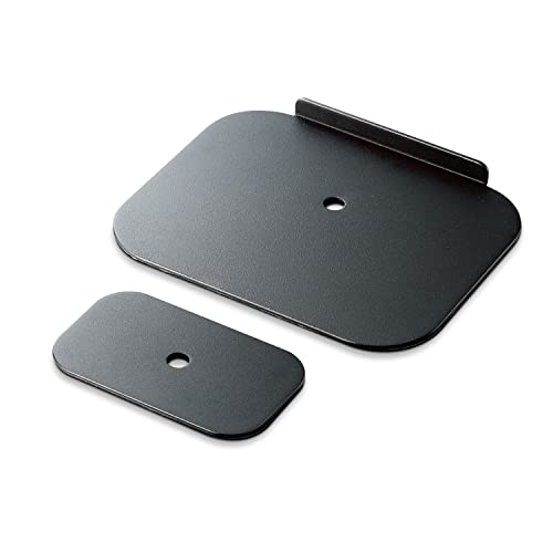 Elecom DPA-RP01BK Monitor Arm Reinforcement Plate, Fixed (Campamp/Grommet) Anti-Scratch, Desk Protection, Protective Sheet, Black