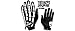 Asher Men's Deathgrip Left Hand Glove, Black, Medium/Large