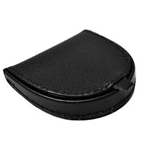 Charmoni - Porte Monnaie - Portefeuille - Multi Poches - en Cuir véritable - pour Homme (Noir)