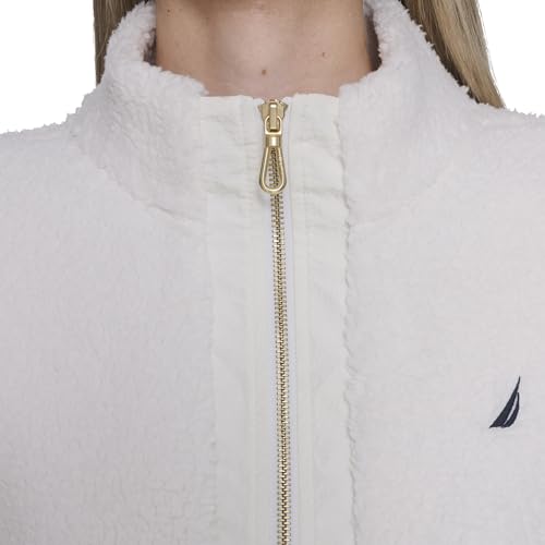 Image of Nautica Women's Mockneck Fleece Sweater Pullover