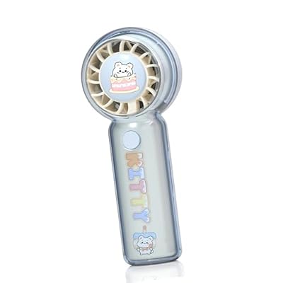 Kelvix Adorable ABS Handheld Fan with USB Charging Suitable for Office and Outdoors