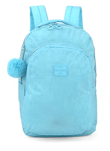 UP4YOU Mochila Costa com Bolso Frontal - Daypack - Turquesa - G, 45x31x12 cm