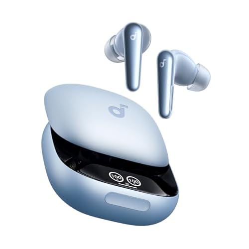 Soundcore Liberty 4 Pro di Anker, auricolari wireless con cancellazione del rumore adattiva in tempo reale, 7 sensori, ricarica 2x più veloce, musica Hi-Fi, chiamate nitide con 6 microfoni e