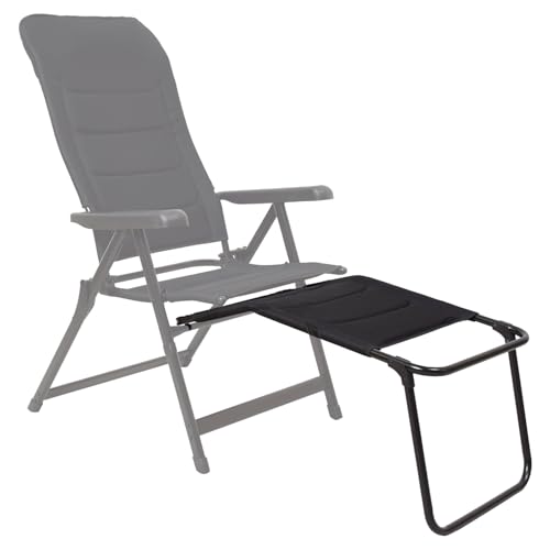 osoltus Universal Alu Fußablage Fußhocker für Campingsessel Soft Touch...