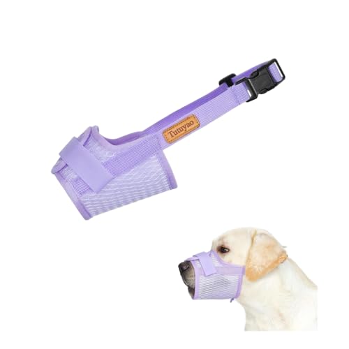 Tuyuyao Soft Dog Muzzle – Adjustable Breathable Mesh Muzzle for Small, Medium & Large Dogs, Anti-Bite & Anti-Bark Pet Mouth Cover for Grooming, Training & Vet Visits (XL)
