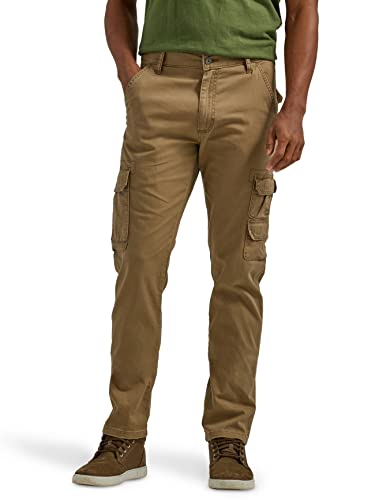 Wrangler Authentics Men's Regular Tapered Cargo Pant, Teak