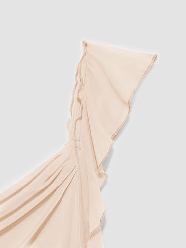 Image of CIDER Formal Dresses for Women Wedding Guest Dresses Summer Maxi Dress Sleeveless Mesh Ruffle Cocktail Dress Elegant Outfits