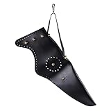 Milisten 1pc Capsule Arrows Bag Big Capacity Arrow Bag Hunting Bag Pot Inclined Shoulder Bag Hunting Equipment Archery Leather Black