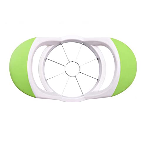 SLKIJDHFB Apple Pear Slicer Cutter and Corer - 430 Grade Stainless Steel - 8 Sharp Blades and Easy Grip,Dish-Washer Safe and Rust Resistant (Green)
