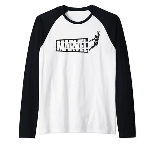 T-shirt Iron Man Marvel manches raglan anti-déformation pour look geek sobre