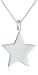 Sterling Silver Star Pendant Necklace, 18"