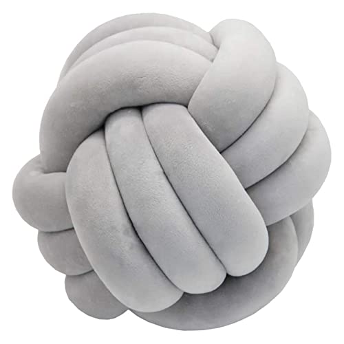 Chen0-super Bola Felpa Corta, Bola Nudo transformacional, Cojín Terciopelo Tejido a Mano, Cojín...