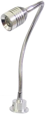 3W Pure White 50cm LED Pole Light Hardwire Showcase Counter Cabinet Lighting Spot Lamp Fixture Silver Finish