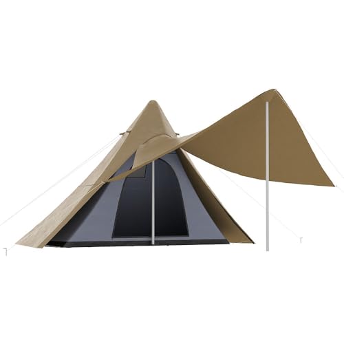 Carpa de camping con dosel para 2-3 personas miniatura 1