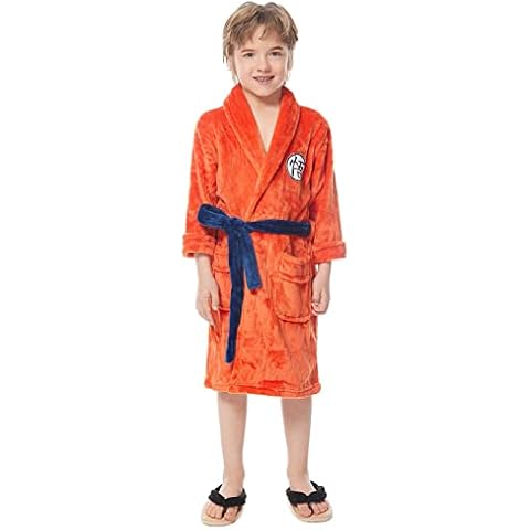 YANVS Men Bathrobe Kakarotto Cosplay Costume Son Goku Pajamas Bathrobe Set Halloween Costume (Chi-ld, One Size) Cover