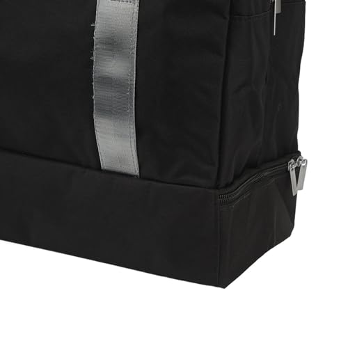 Dry Wet Separated Gym, Lightweight Duffle for Men Women, Travel with Shoe Cabinet and Practical Small, Made of Durably Cationic Fabric, 39x18x30cm (Black)4