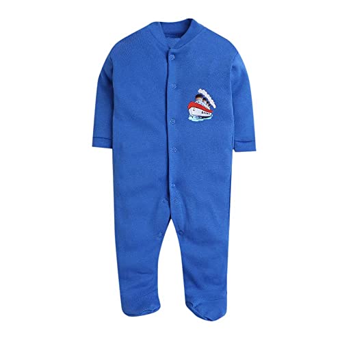 Image of DADDY - G 100% Cotton Baby Rompers Pack of 3 | Newborn Baby Sleepsuit | Full Sleeve Jumpsuit | Baby Night Suit | Infant Bodysuit for Boys & Girls | Soft Breathable Clothing