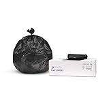 Inteplast 20-30 Gallon, Heavy-Duty Black Trash Bags - 10 Mic, 500 Ct