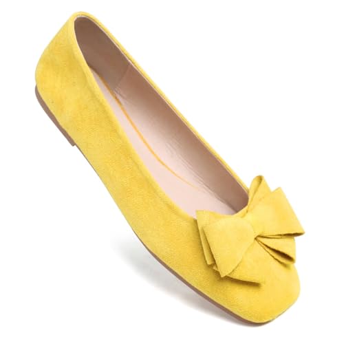 Image of Dear Time Women's Flats Shoes Bowknot Dressy Ballets Loafers Wedding Business Casual Walking Shoes