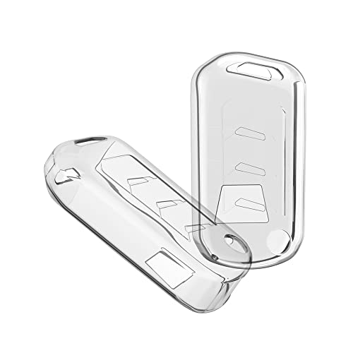 Image of keyzone TPU Key Cover combo compatible for Mahindra Thar, Bolero, Scorpio, XUV700, XUV400, XUV300, TUV300, Marazzo 3 button flip key (Clear TPU + Gold TPU)