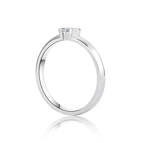 Solitaire Heart Shaped Moissanite Ladies Engagement Ring, 925 Sterling Silver 0.3 Carat D Color VVS1 Clarity Moissanite Ring2