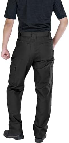 WORK IDEA Men's Double Knee Work Pants Heavy Duty Canvas Cargo Pants - 3