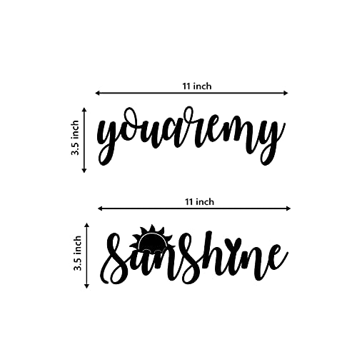 Image of eCraftIndia You Are My Sunshine Wooden Wall Decor for Living Room Bedroom| Home Wall Decor Items| Wall Art for Home Decor Valentine Gift for Girlfriend Boyfriend Husband Wife Her| Valentine Decoration
