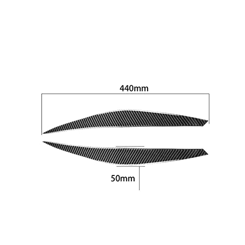 Sourcils de phares pour BMW E71 X6 (2008-2014) - Cache de protection noir