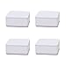 4pcs Rehausseurs de Meubles en Acier au Carbone,Mobilier de Bureau Riser Ascenseur,Auto-adhésif Lits Lifter,Blocs de levage pour Canapés,Armoires,Table,Chaises,Diamètre 60 mm,Carré(white6x3cm)